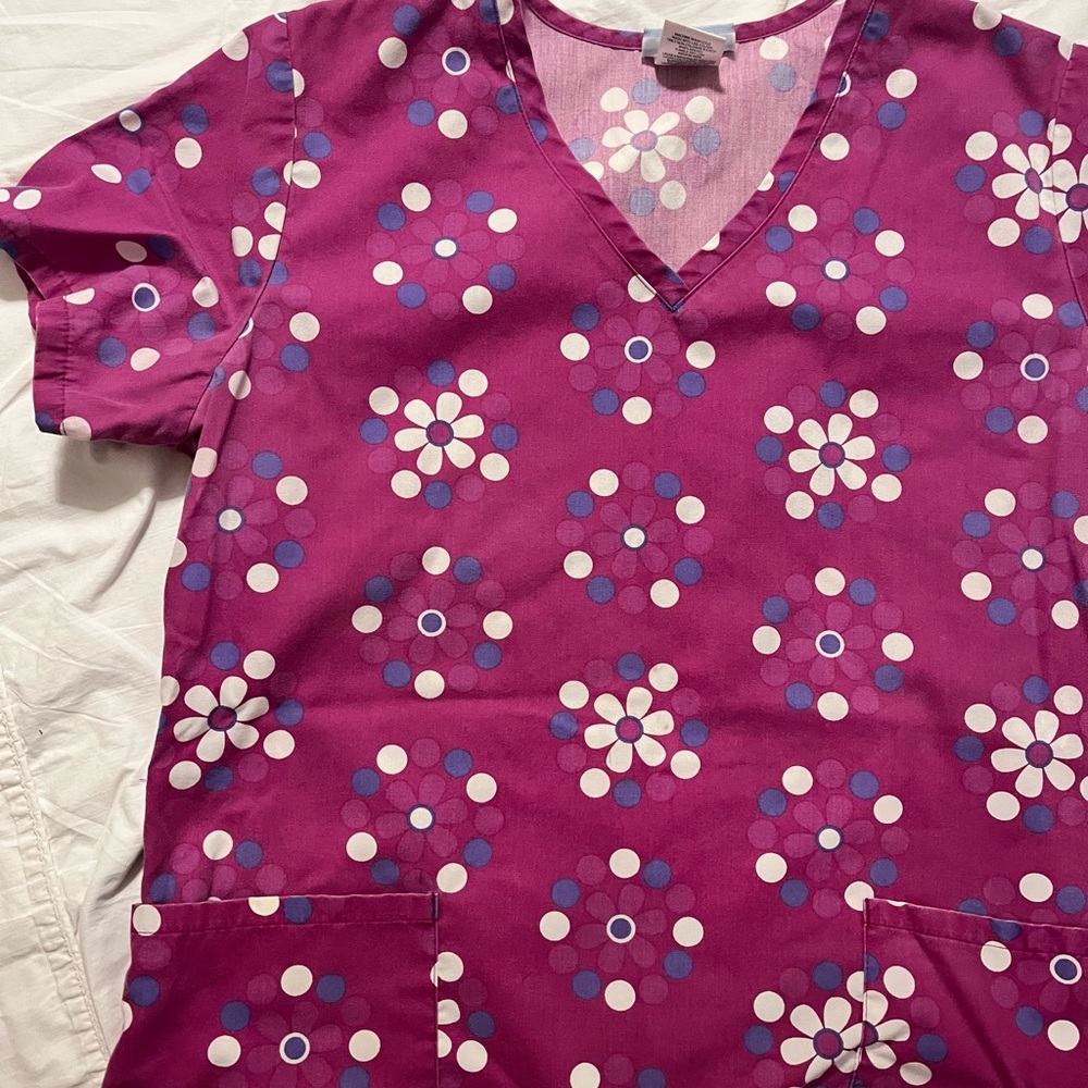 SB Scrubs Floral Top